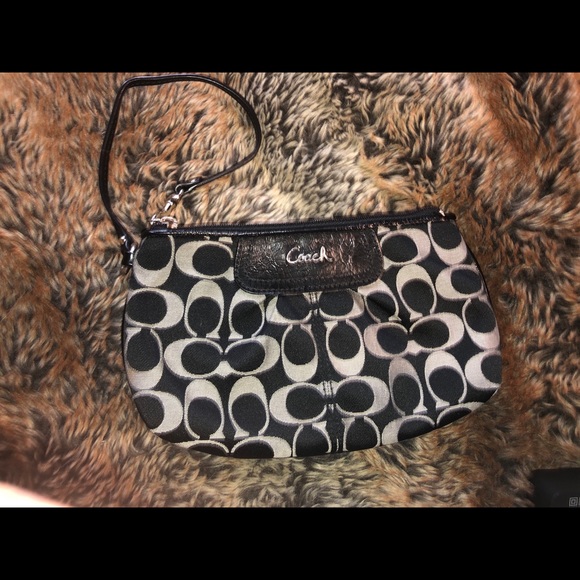 Coach Handbags - Signature Coach black wristlet